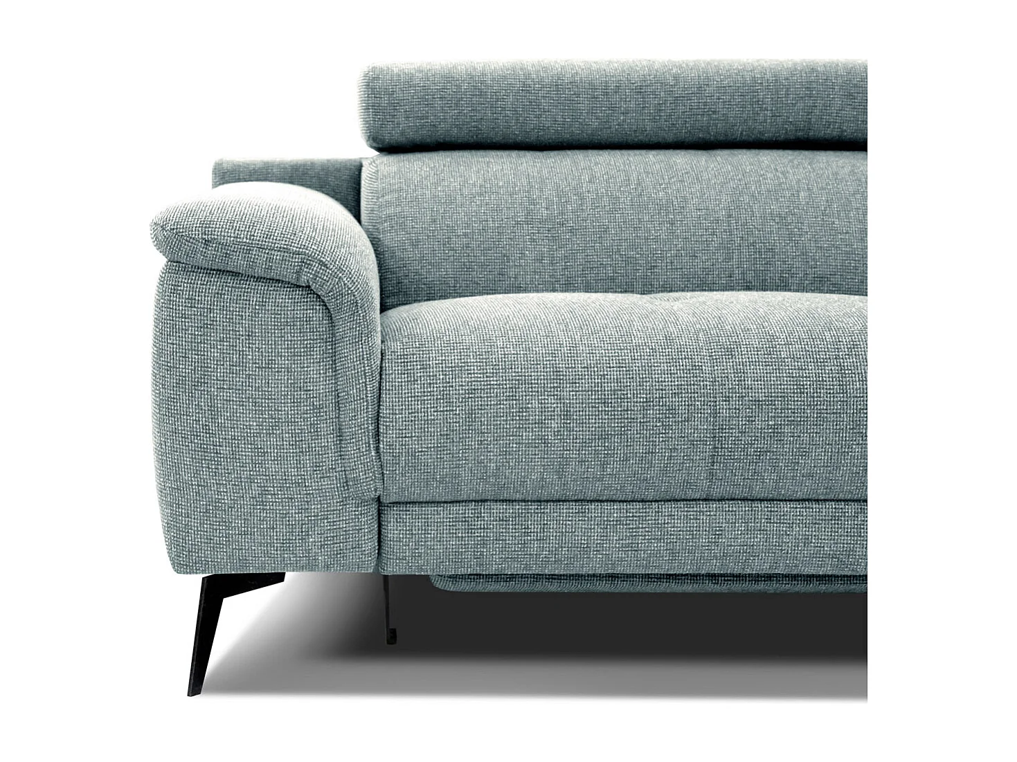 FIERO Sofa 3-Sitzer mit 1 Relaxfunktion und verstellbare Kopfstützen, mint