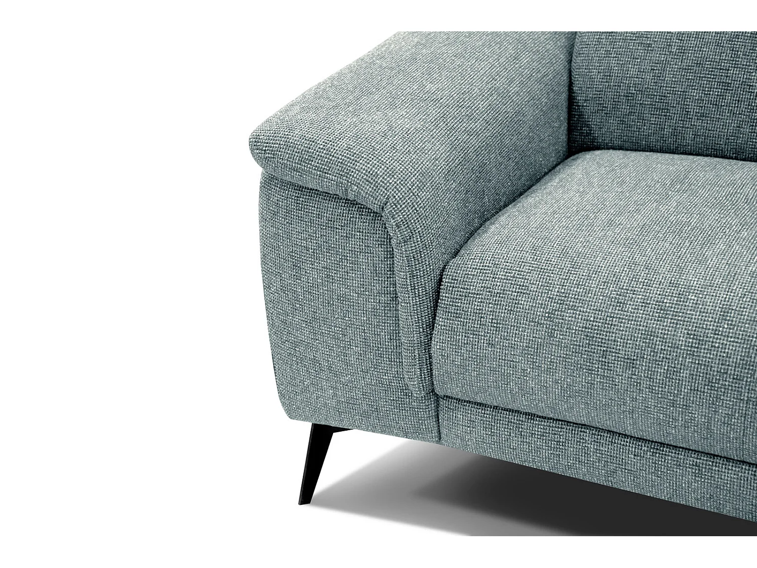 FIERO Sofa 3-Sitzer mit 1 Relaxfunktion und verstellbare Kopfstützen, mint