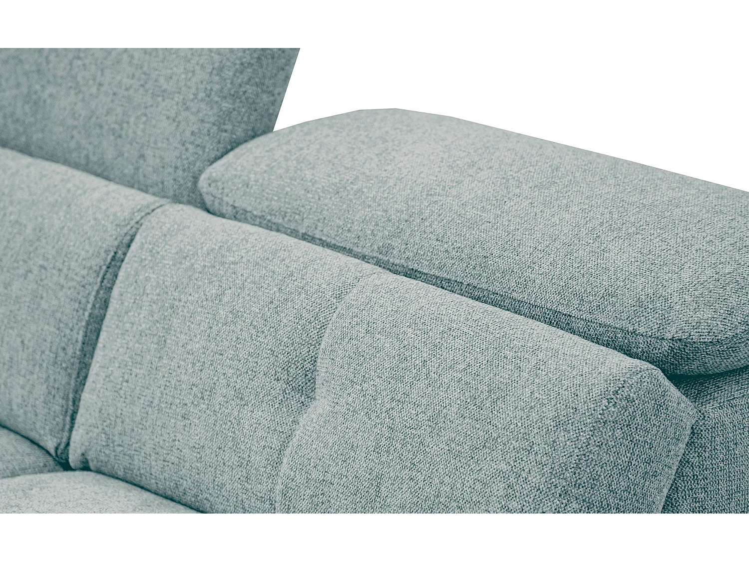 AVENA Sofa 3-Sitzer mit 1 Relaxfunktion und verstellbare Kopfstützen, mint