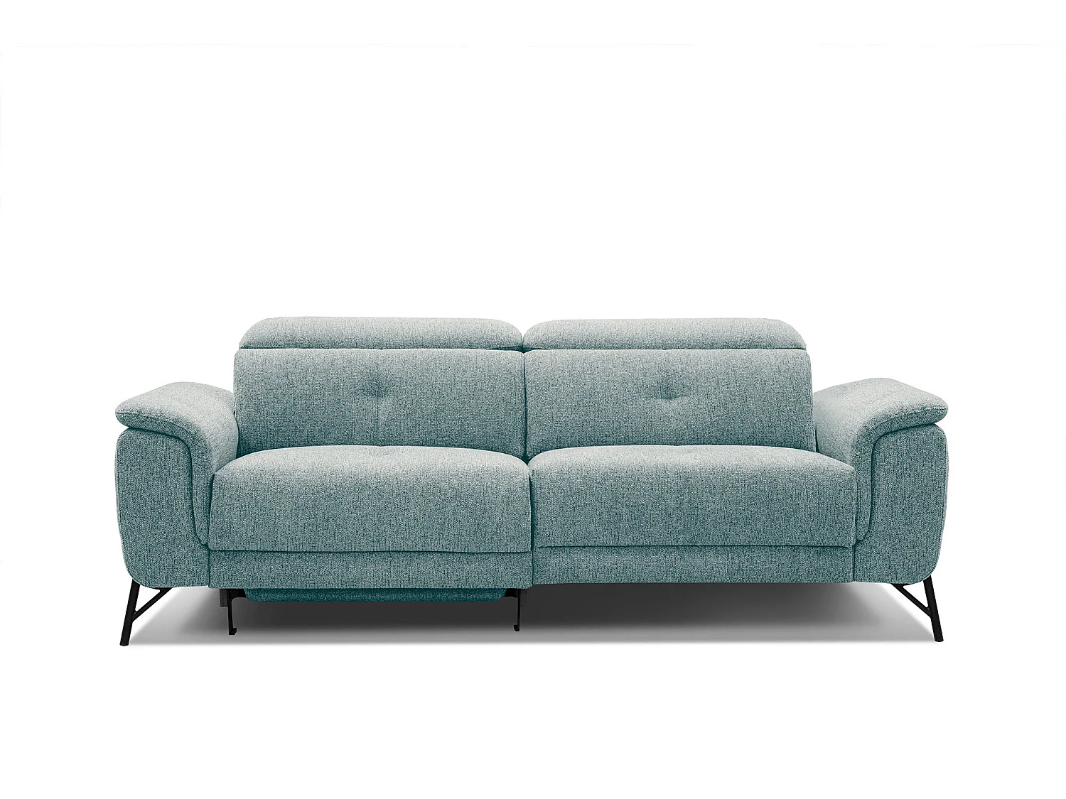 AVENA Sofa 3-Sitzer mit 1 Relaxfunktion und verstellbare Kopfstützen, mint