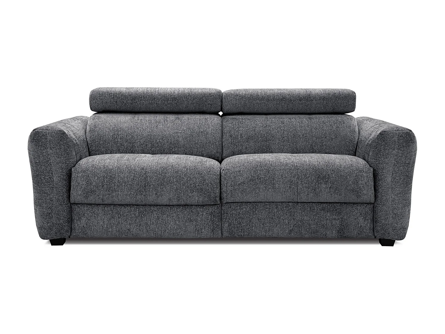 CALVERA Sofa 3-Sitzer mit 2 Relaxfunktionen und verstellbare Kopfstützen, graphit