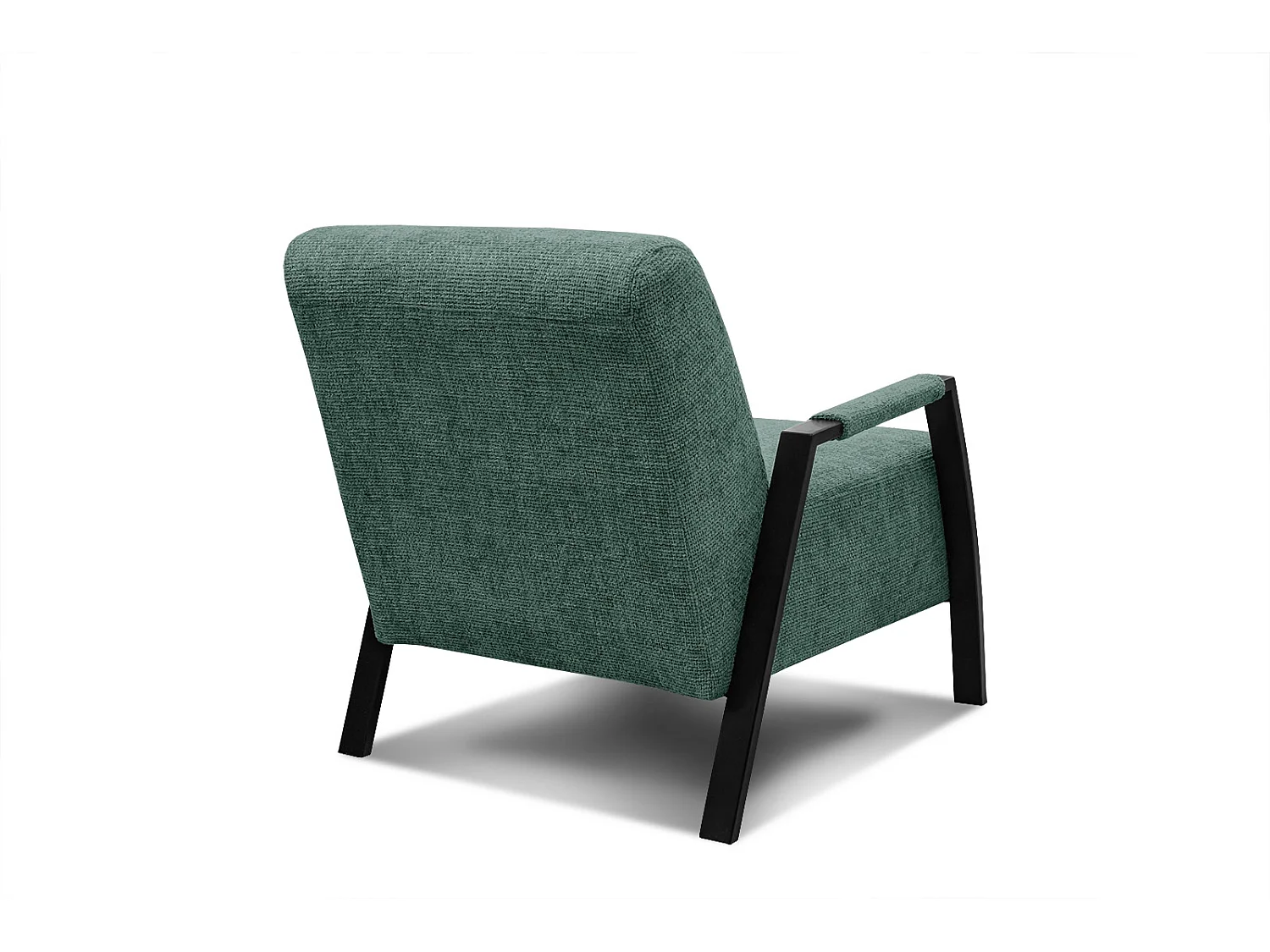 Fauteuil fixe tissu vert foncé - Kobe