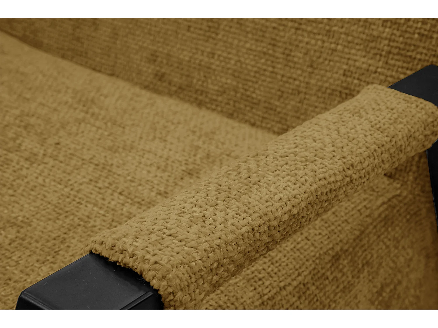 Fauteuil fixe tissu jaune - Kobe