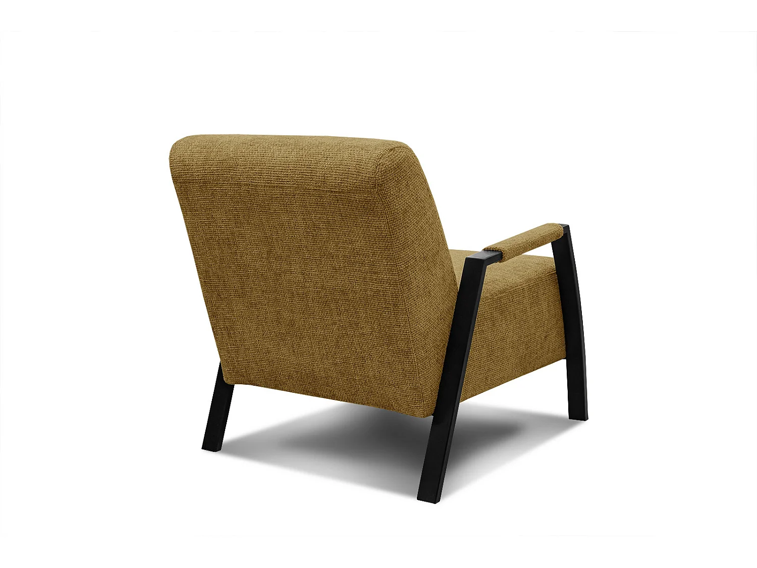 Fauteuil fixe tissu jaune - Kobe
