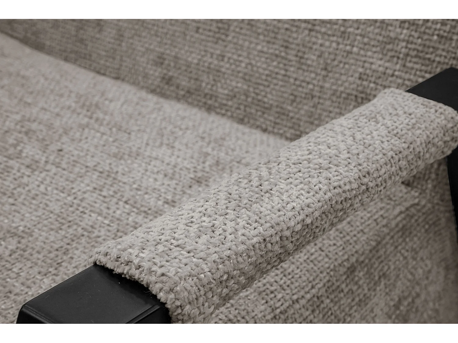 Fauteuil fixe tissu beige - Kobe