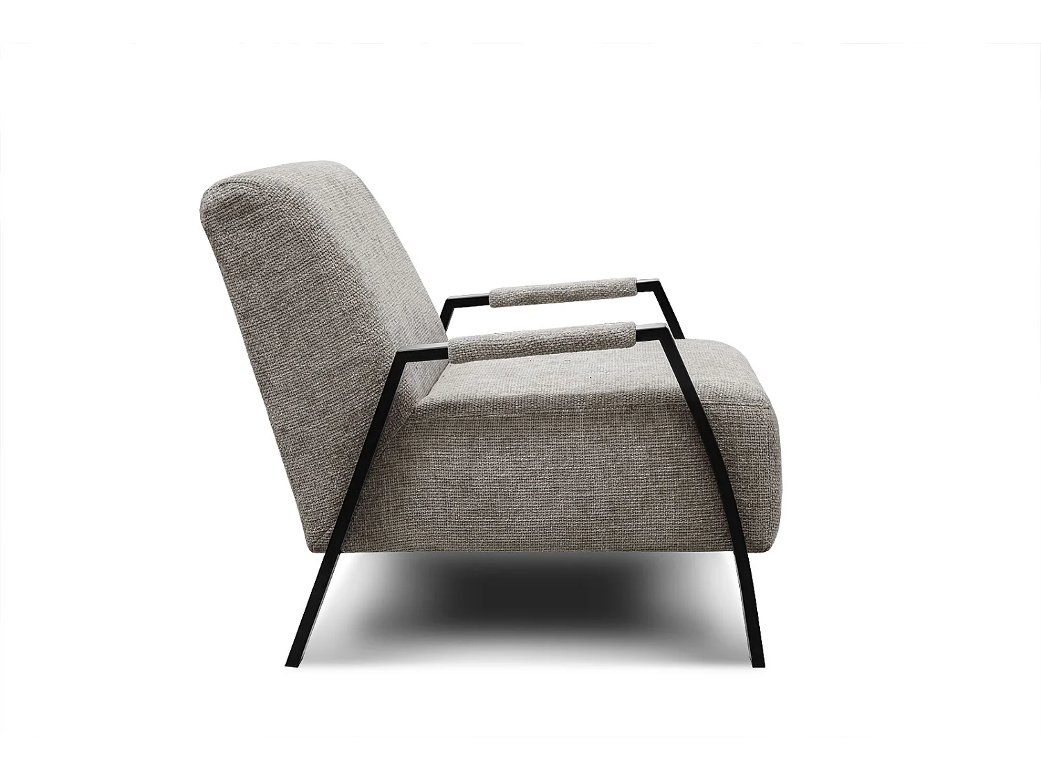 Fauteuil fixe tissu beige - Kobe