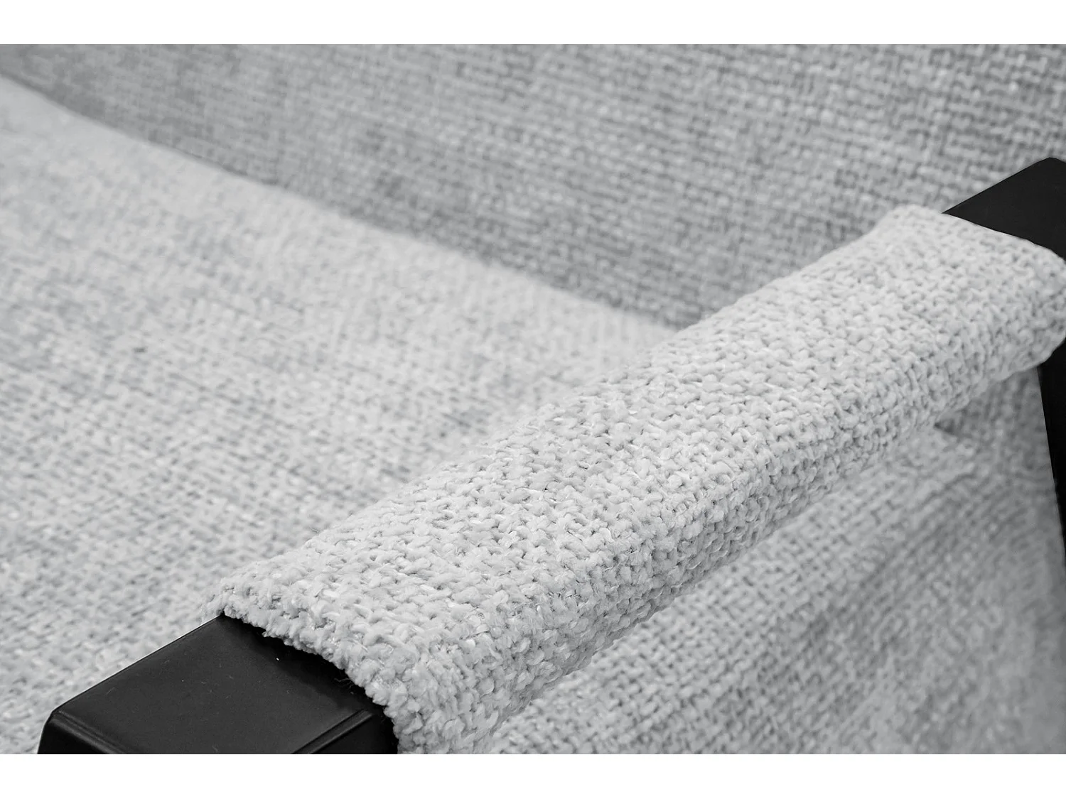 Fauteuil fixe tissu gris clair - Kobe