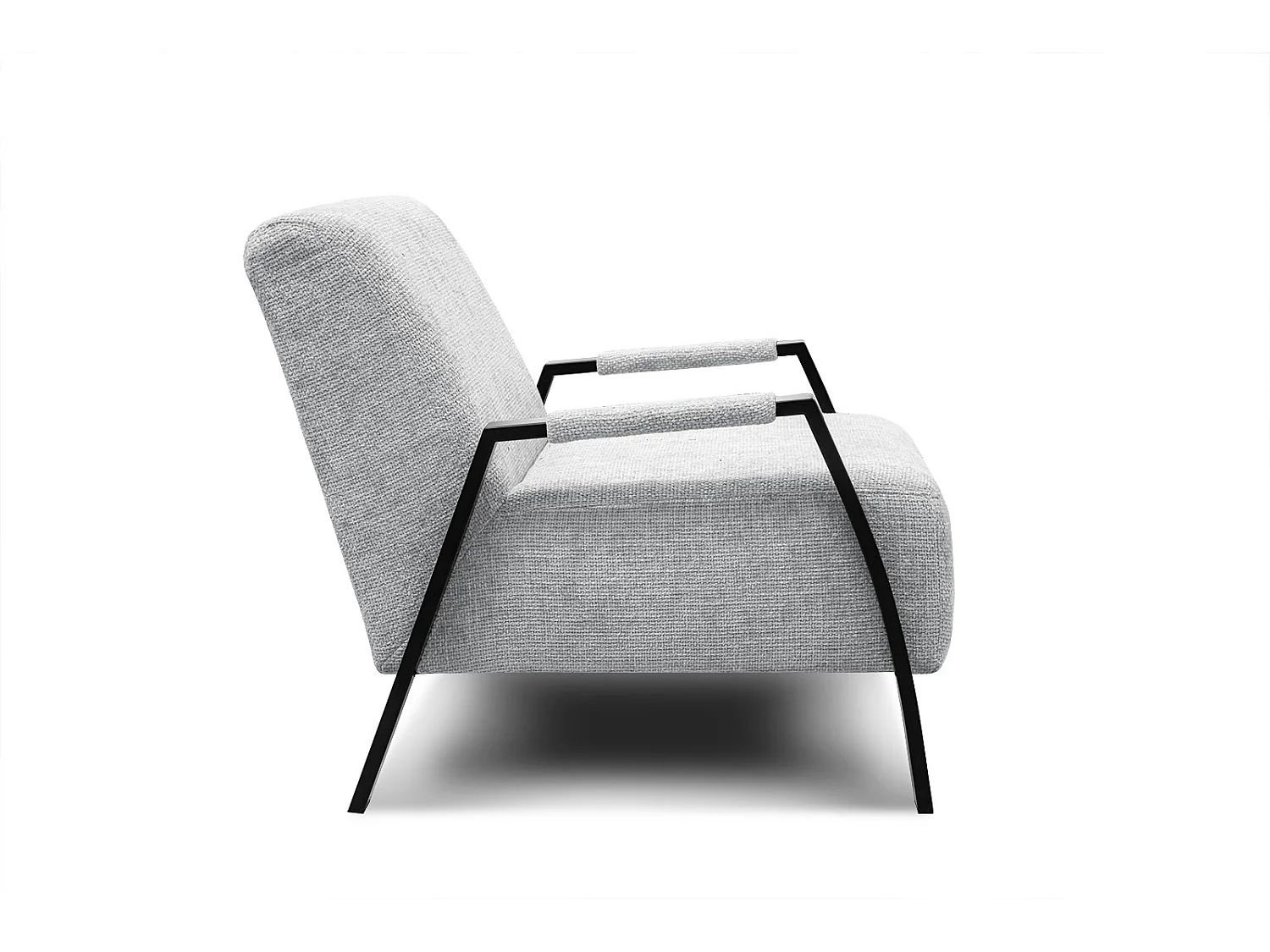 Fauteuil fixe tissu gris clair - Kobe