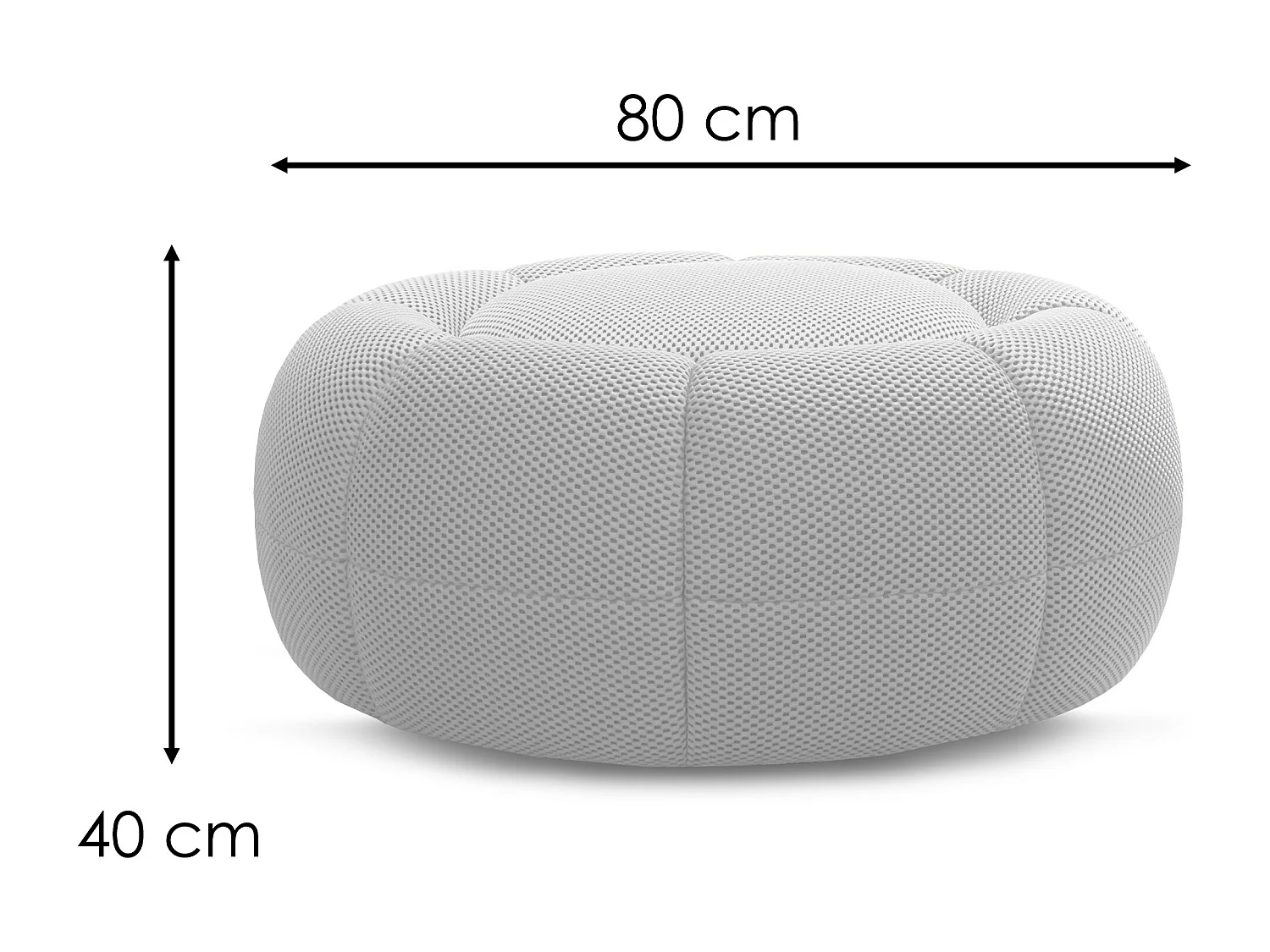 FIGO Sessel und pouf, gelb