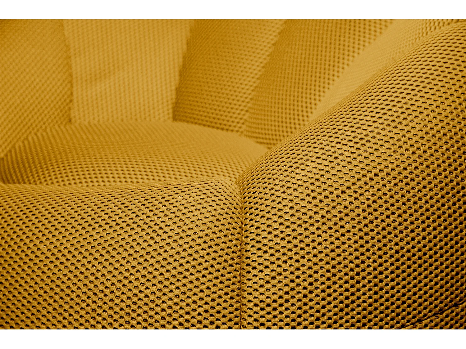 FIGO Sessel und pouf, gelb