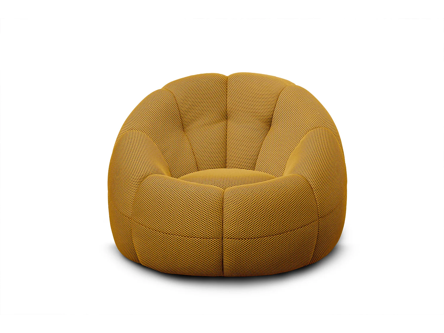 FIGO Sessel und pouf, gelb
