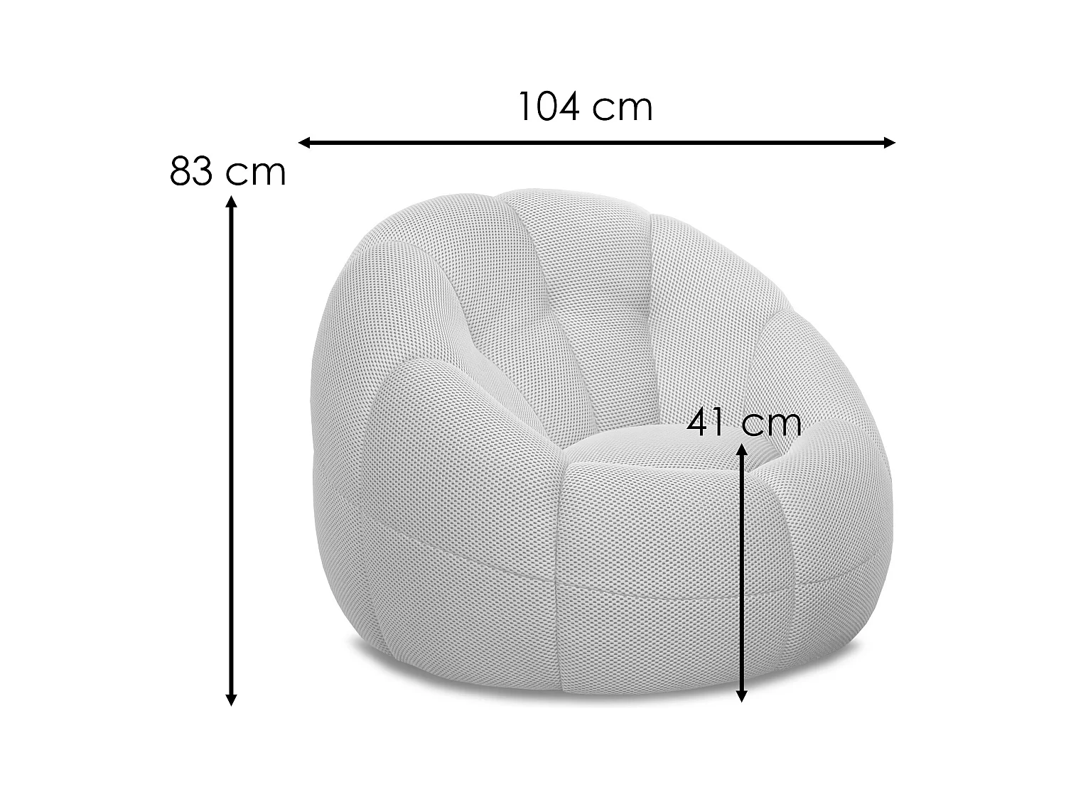 Fauteuil avec pouf tissu jaune - FIGO et FAGO