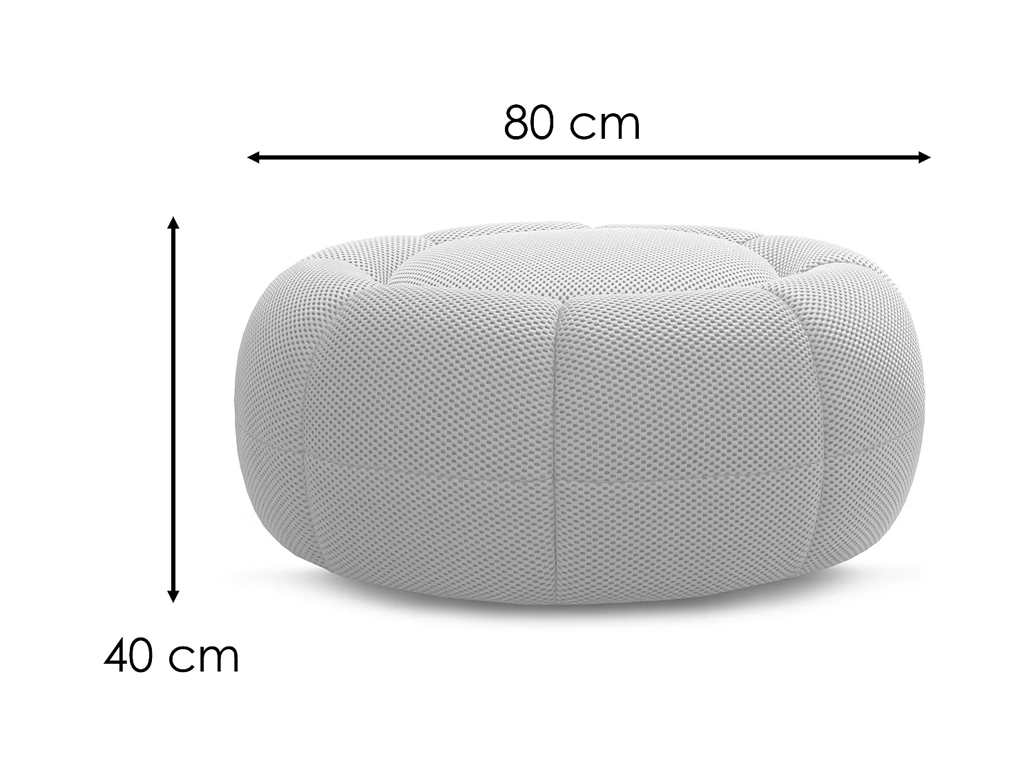 Fauteuil avec pouf tissu jaune - FIGO et FAGO
