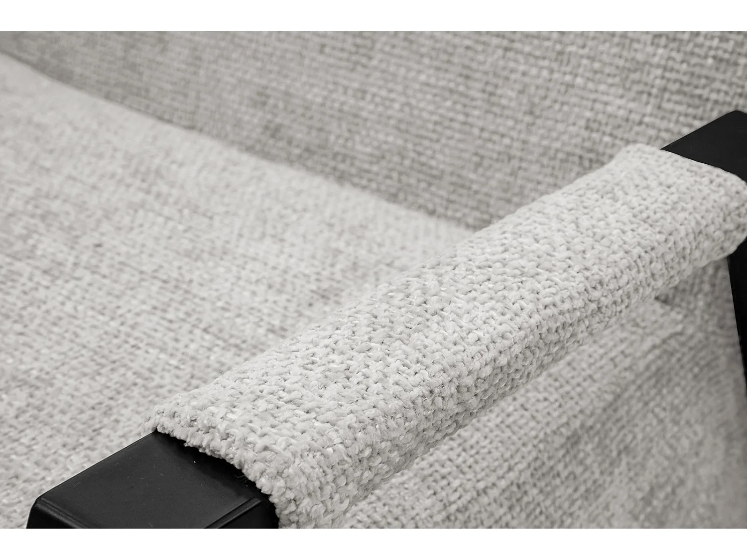 Fauteuil fixe tissu écru - Kobe