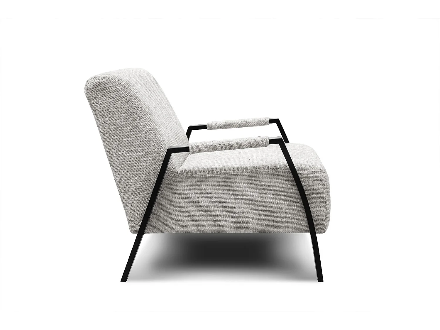 Fauteuil fixe tissu écru - Kobe