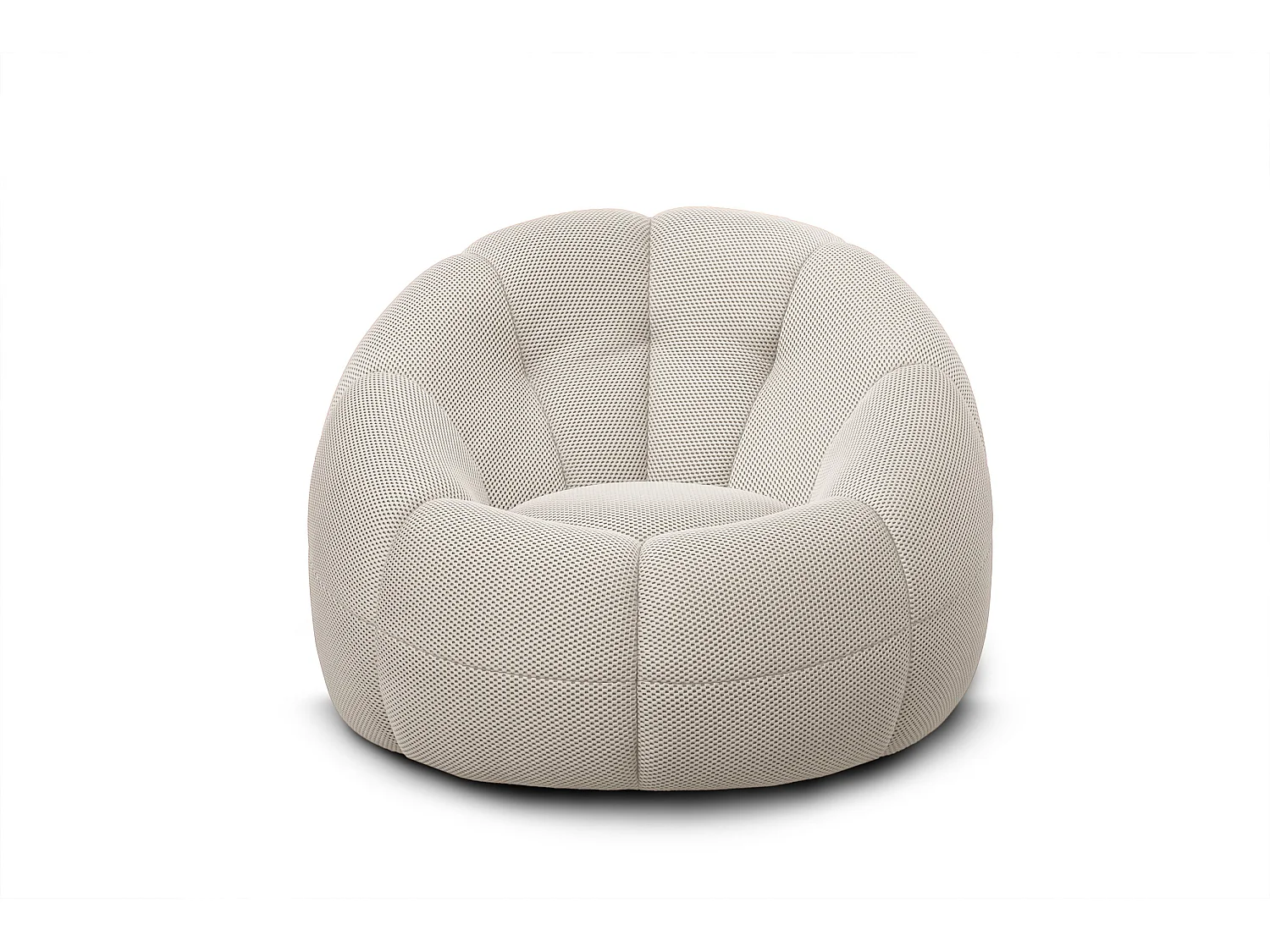 FIGO Sessel und pouf, ecru