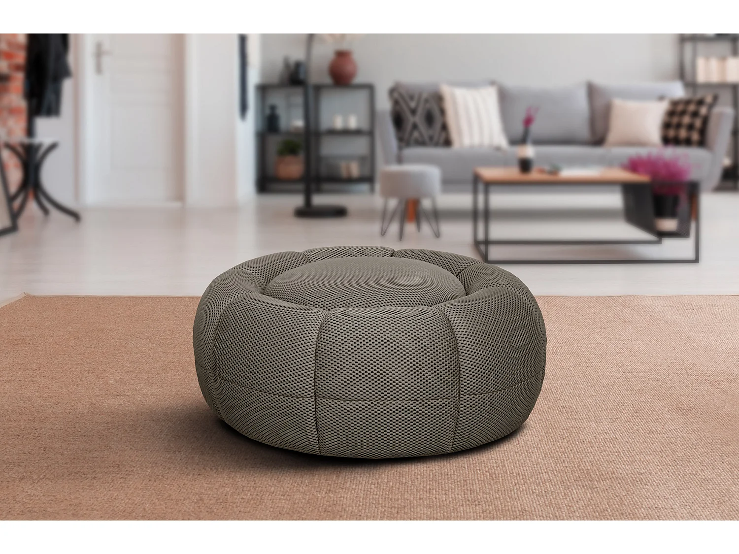 FIGO Sessel und pouf, taupe