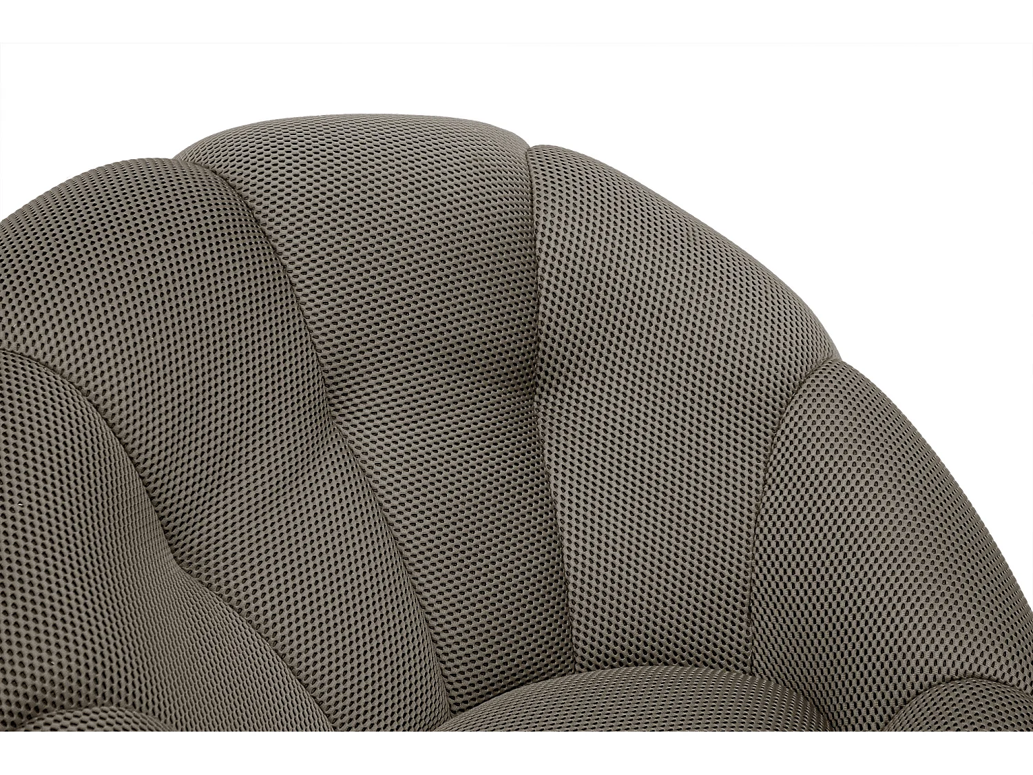 Fauteuil avec pouf tissu gris-vert - FIGO et FAGO