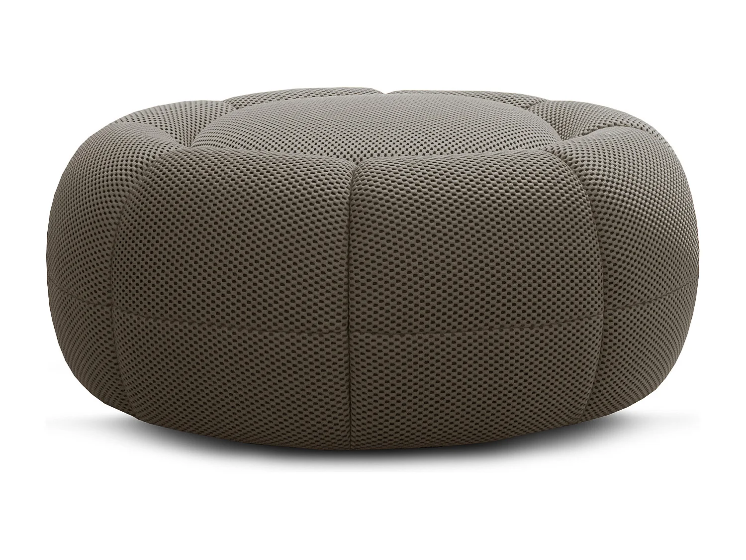Fauteuil avec pouf tissu gris-vert - FIGO et FAGO
