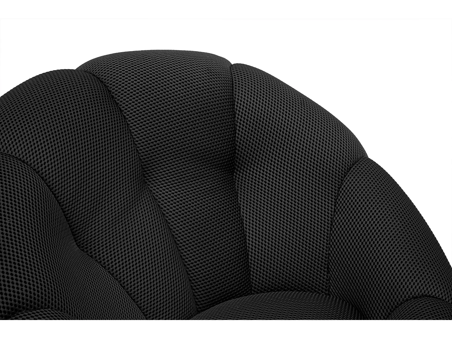 FIGO Sessel und pouf, schwarz