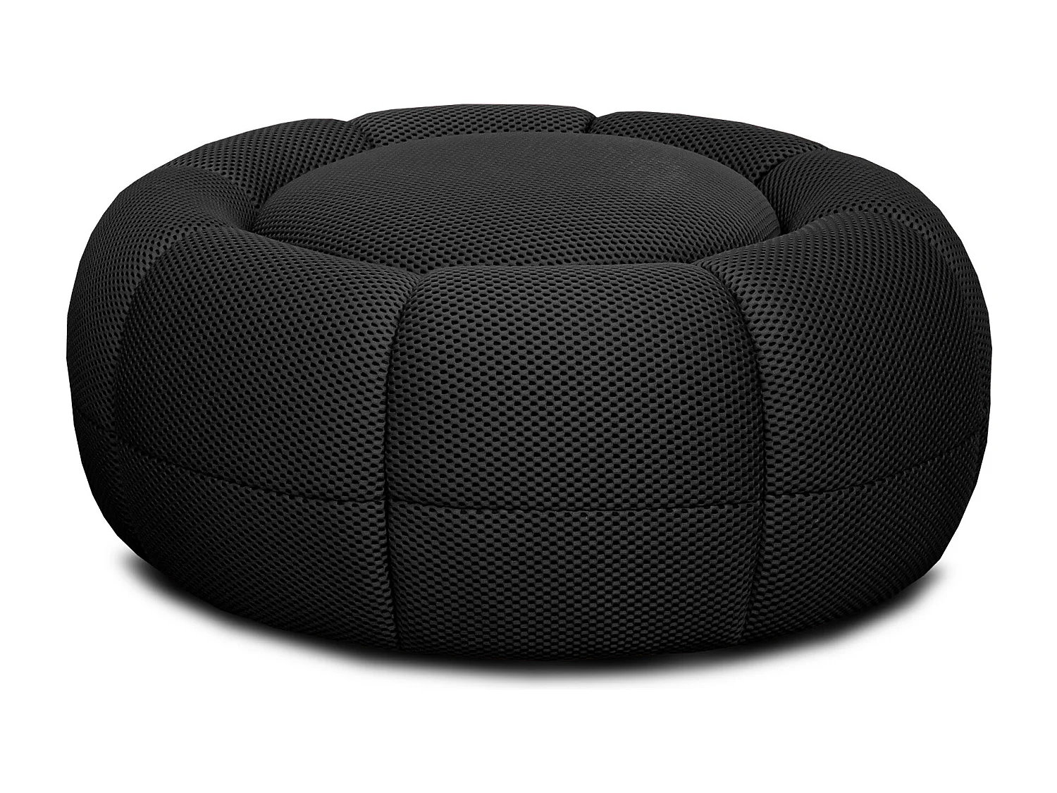 FIGO Sessel und pouf, schwarz