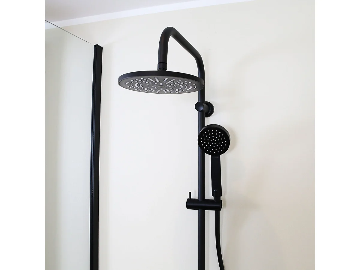 Target colonna doccia meccanica nera Essebagno