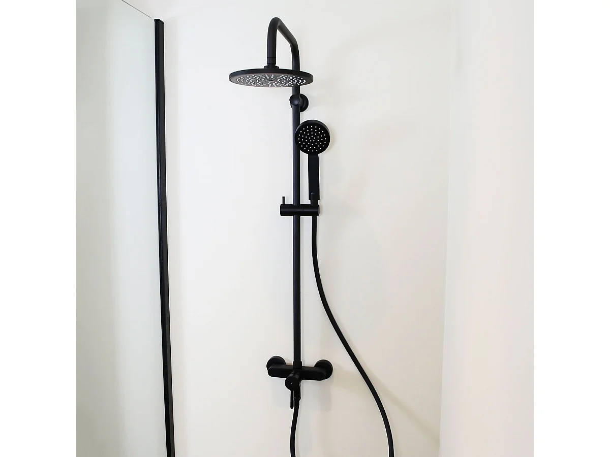 Target colonna doccia meccanica nera Essebagno