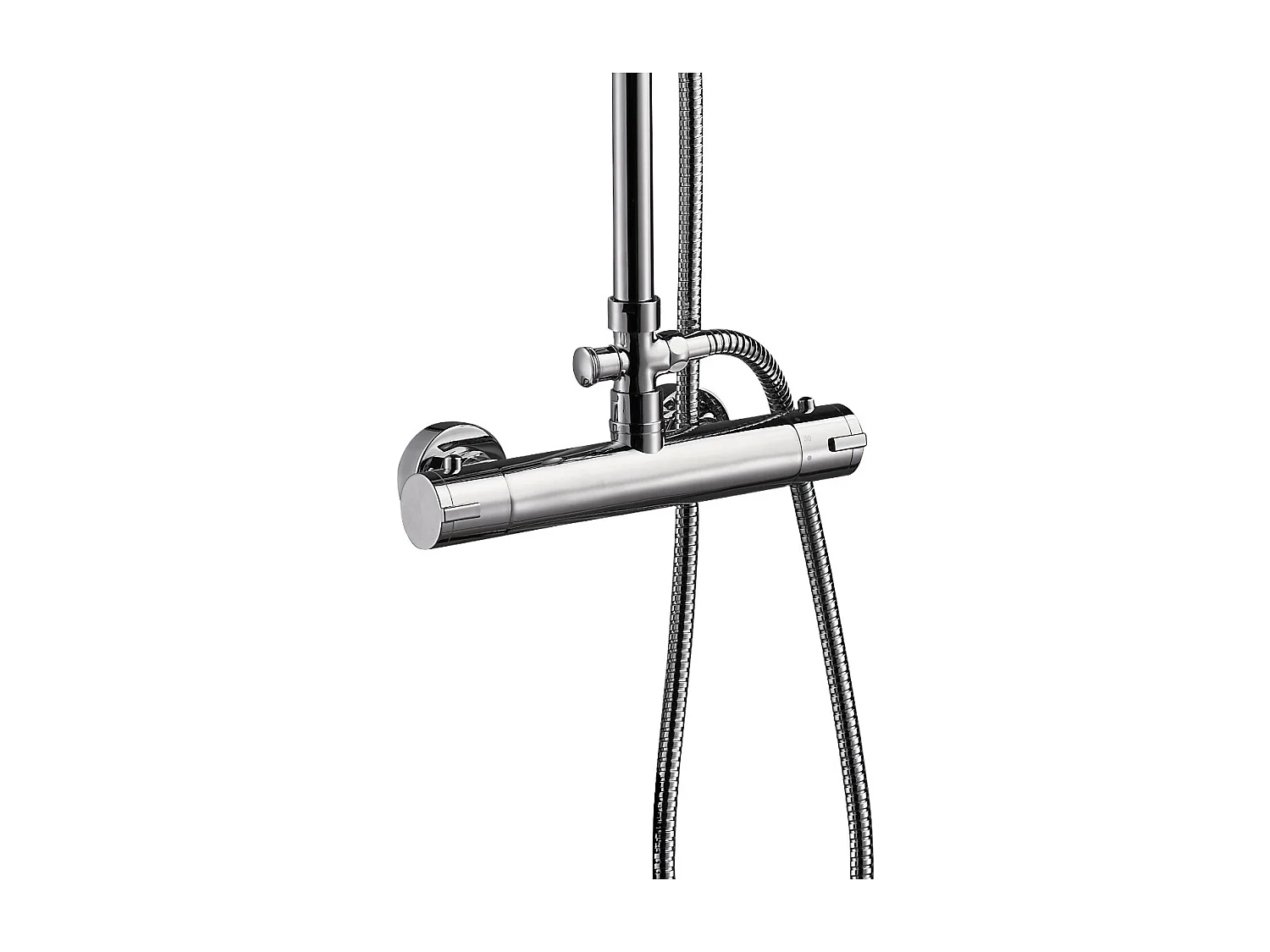 Essemika verchromte Duschsäule mit Thermostat Essebagno