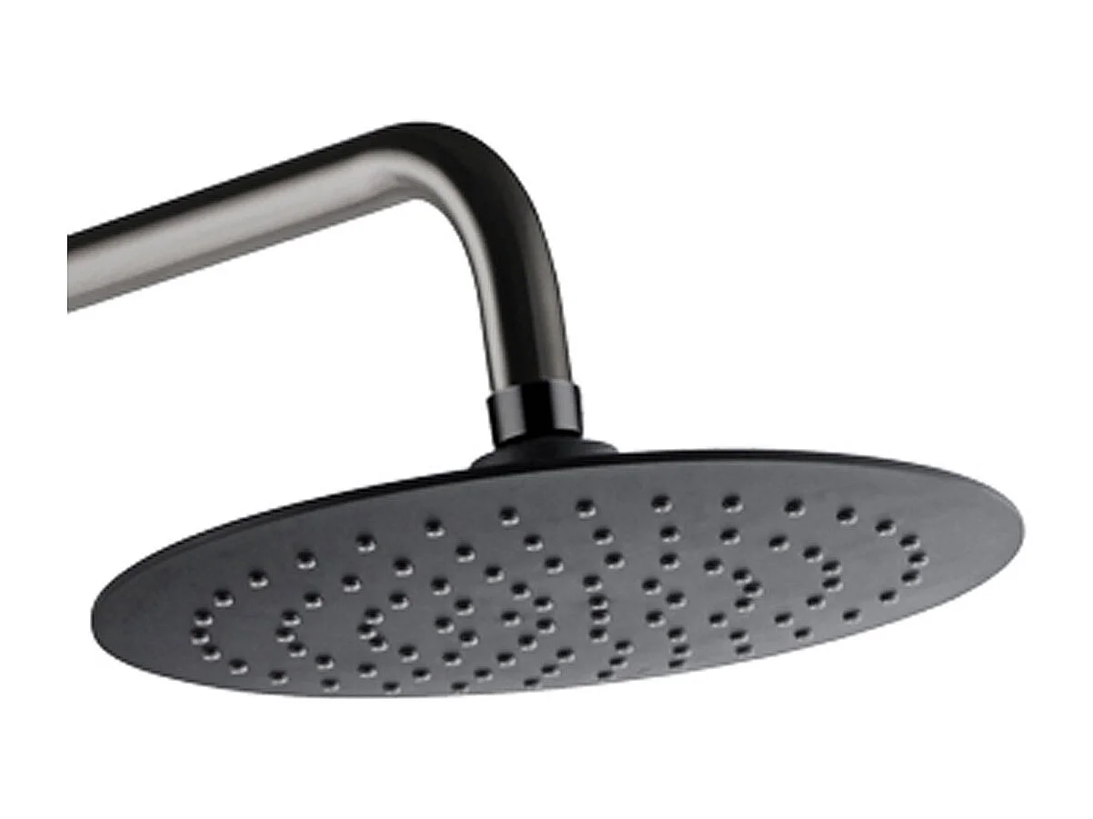 Kissy Coluna de duche termostática aço inoxidável e preto Essebagno