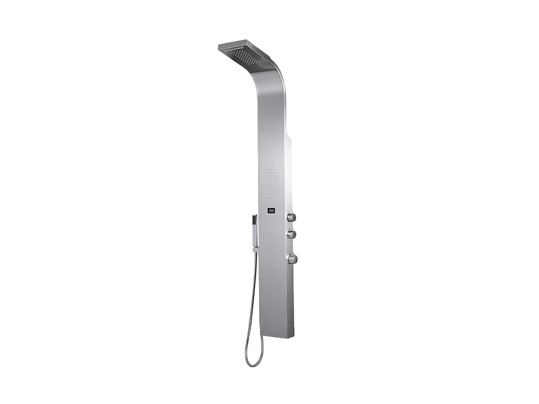Essekaska panneau de douche hydromassant façon inox - Essebagno