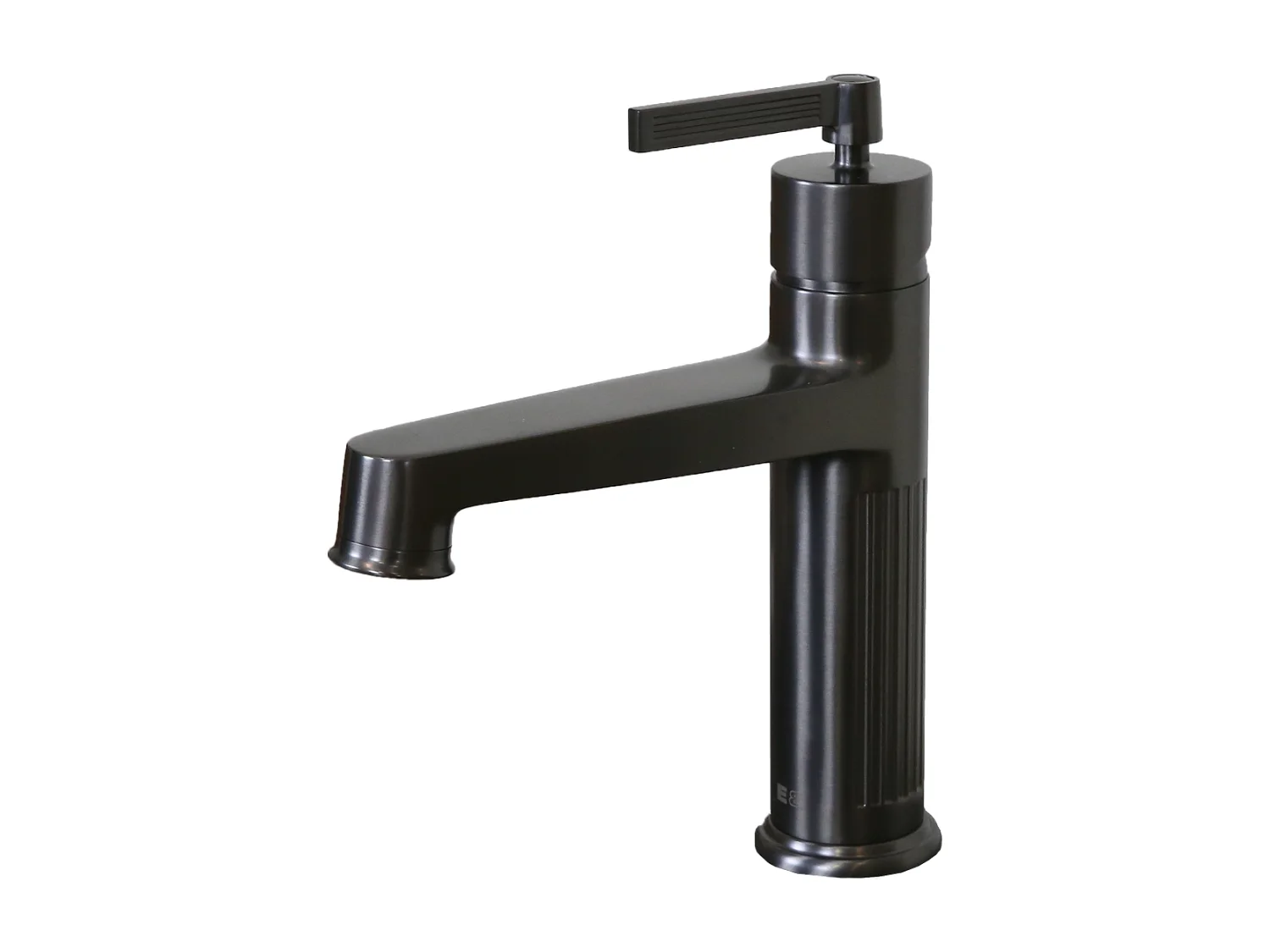 Louxor lage wastafelmengkraan gun metal grijs - Essebagno