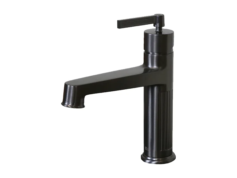 Louxor lage wastafelmengkraan gun metal grijs - Essebagno