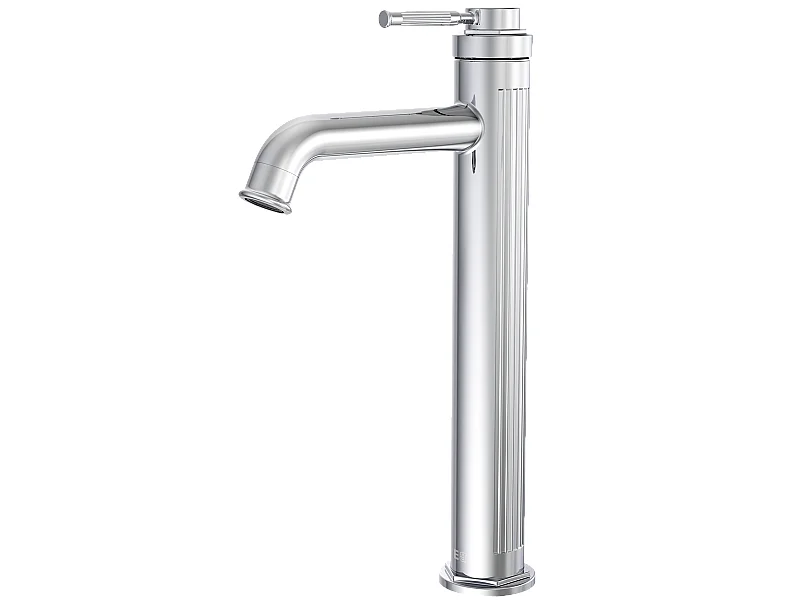 Art Deco Waschtischmischer hoch Chrom Essebagno