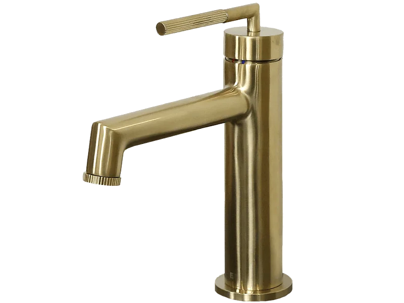 Portofino Niedriger Waschtischmischer Gold gebürstet Essebagno