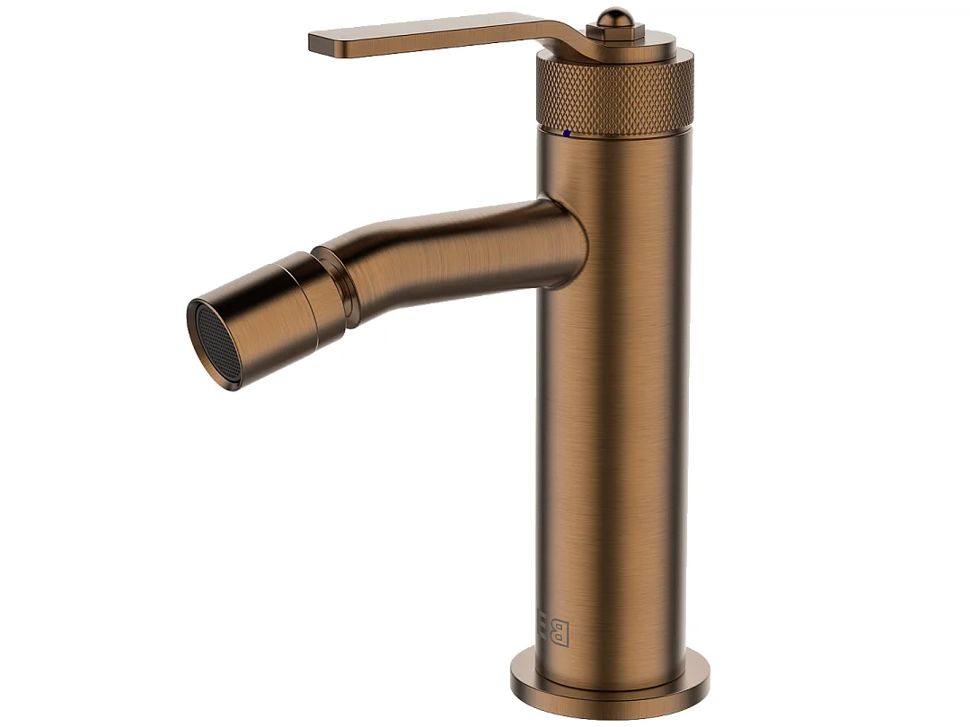 Molette bidetmischer gebürstetes Kupfer Essebagno