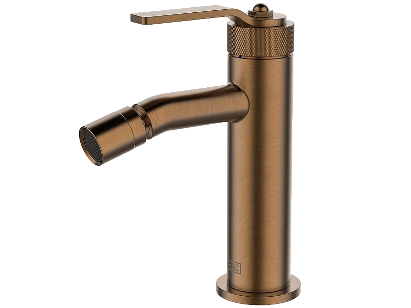 Molette bidetmischer gebürstetes Kupfer Essebagno