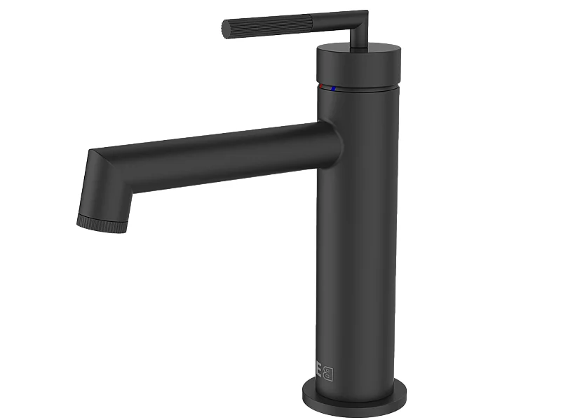 Portofino Miscelatore per lavabo basso nero opaco Essebagno