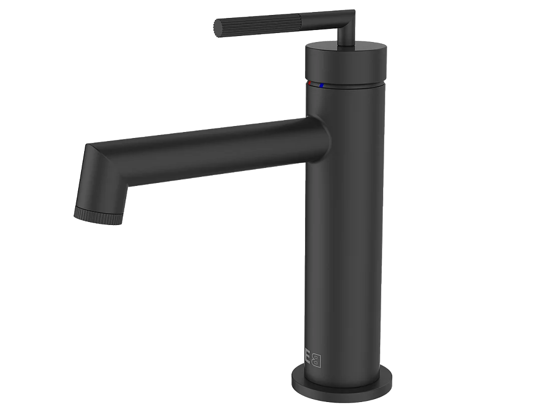 Portofino Torneira para lavatório baixo preto mate Essebagno