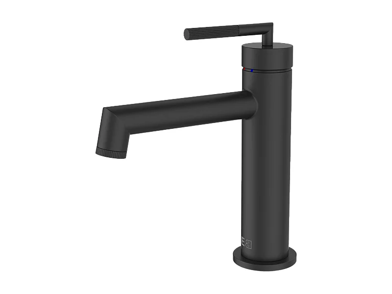 Portofino lage wastafelmengkraan in mat zwart - Essebagno