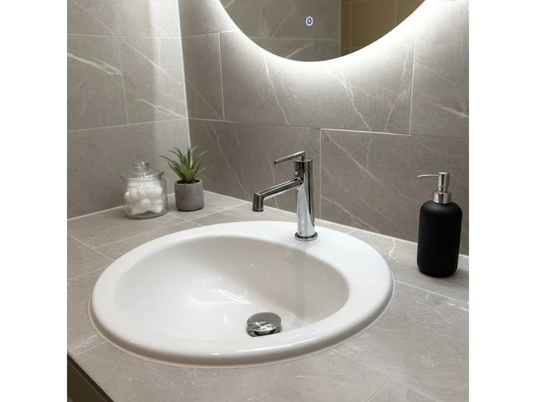 Portofino lage chroom wastafelmengkraan - Essebagno