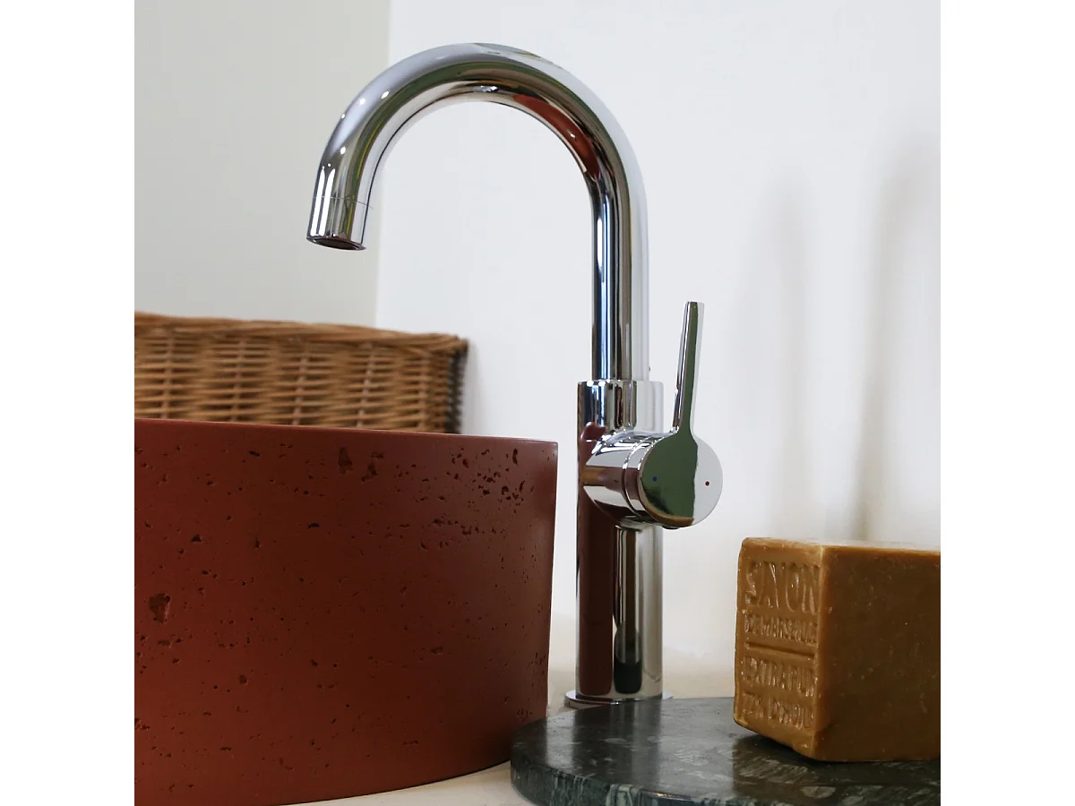 Reflet hoge chroom wastafelmengkraan - Essebagno