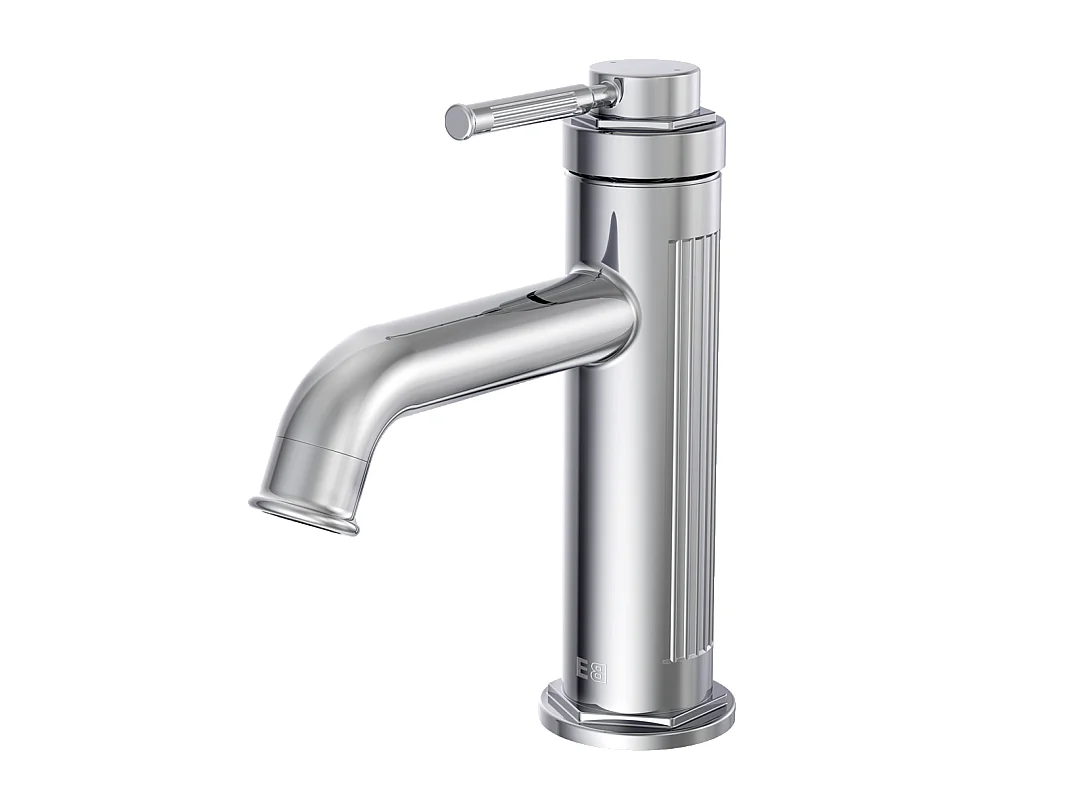 Art Deco Misturadora de lavatório baixa cromada Essebagno