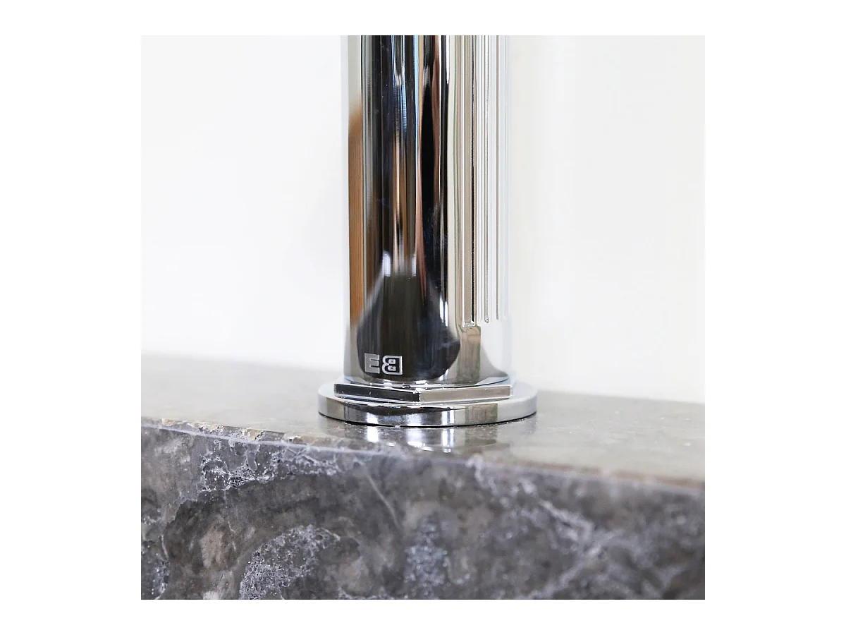 Art Deco Misturadora de lavatório baixa cromada Essebagno