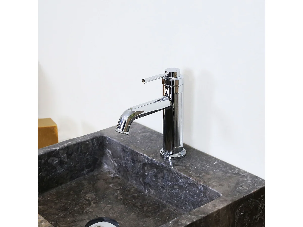 Art Deco mitigeur lavabo bas chrome - Essebagno