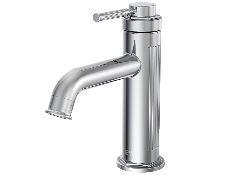 Art Deco Misturadora de lavatório baixa cromada Essebagno