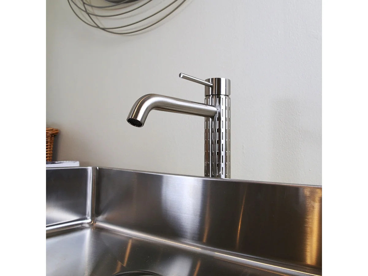 Architek mitigeur lavabo haut façon inox - Essebagno