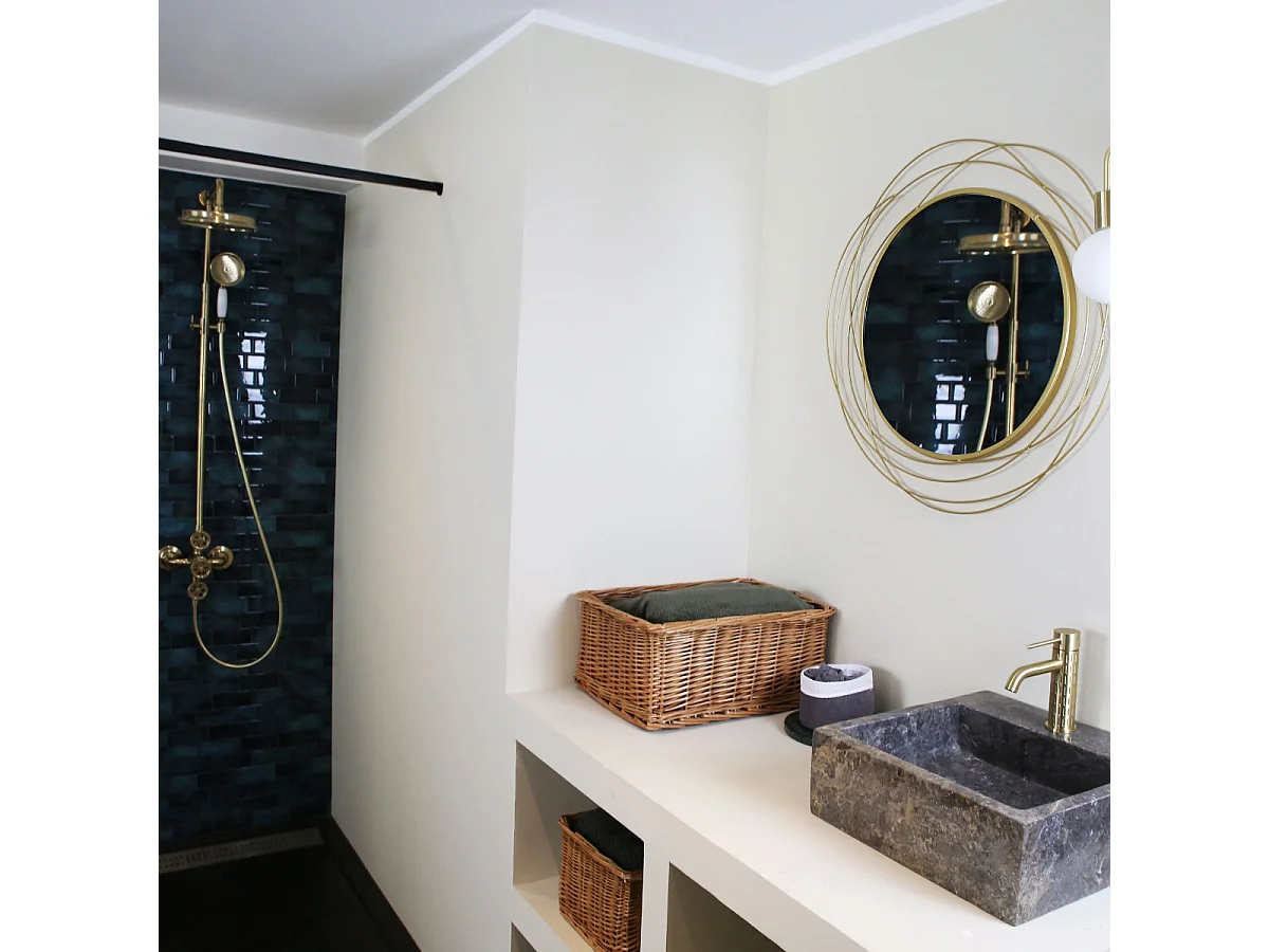 Architek mitigeur lavabo bas or brossé - Essebagno