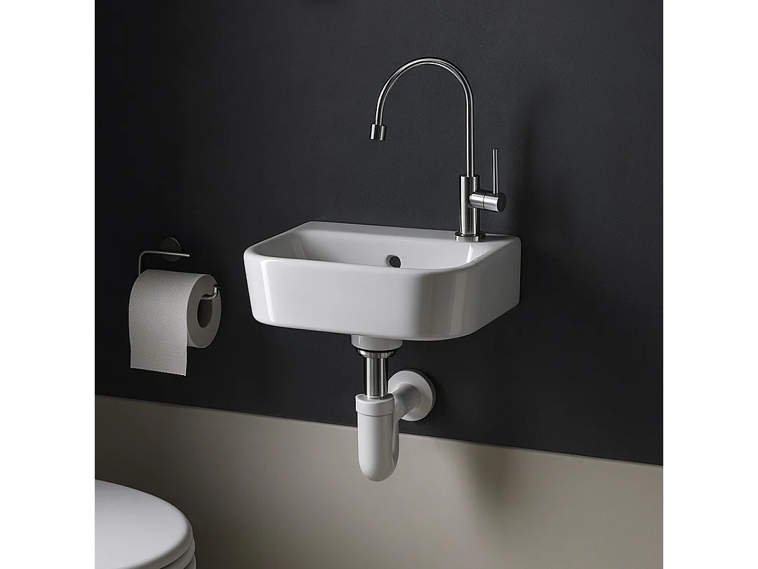 Diwo Torneira de lavatório cromada água fria Essebagno Essebagno