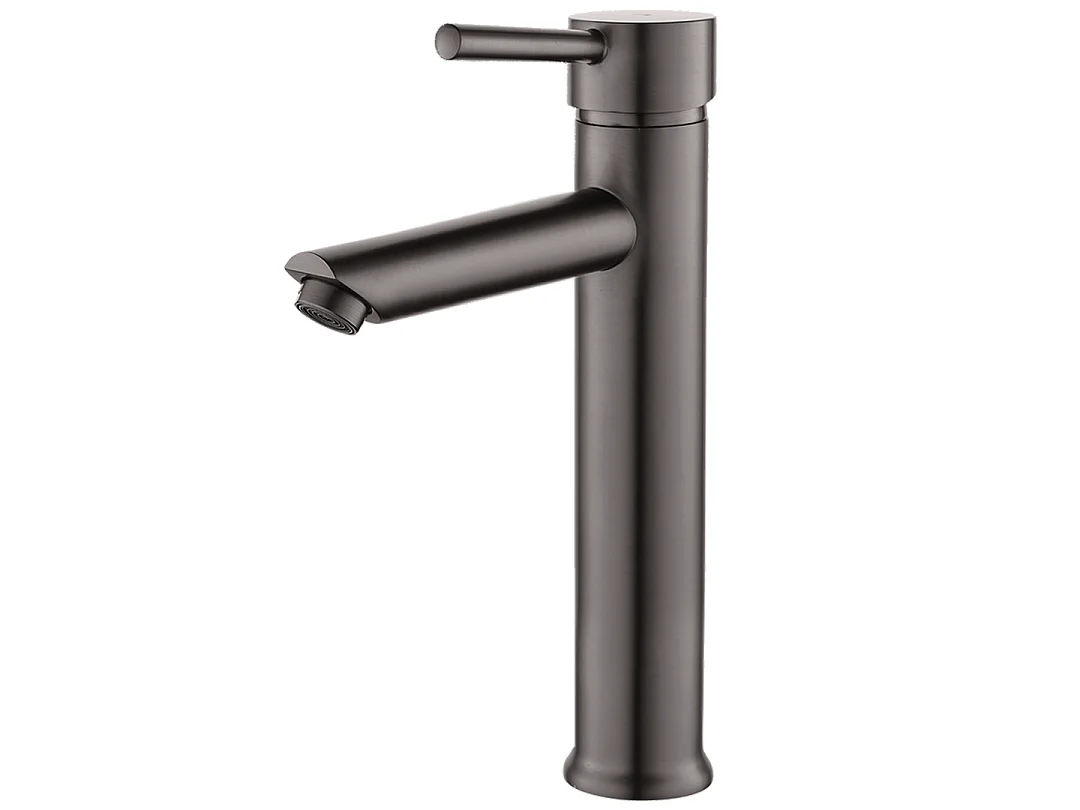 Deco hoher Waschbeckenmischer grau gun metal Essebagno