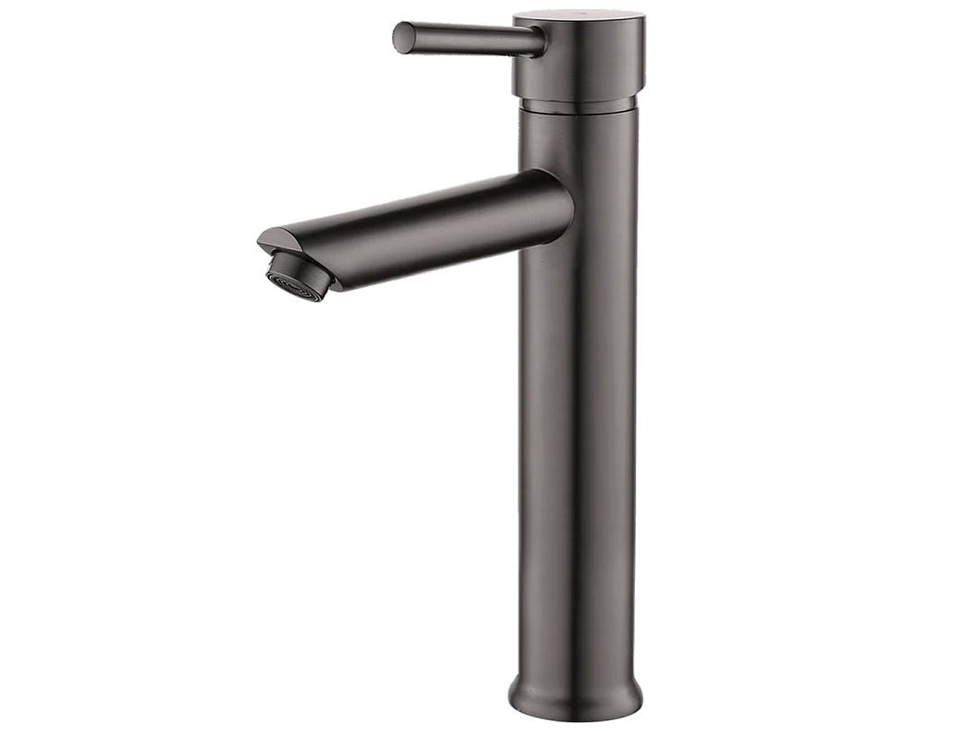 Deco hoher Waschbeckenmischer grau gun metal Essebagno